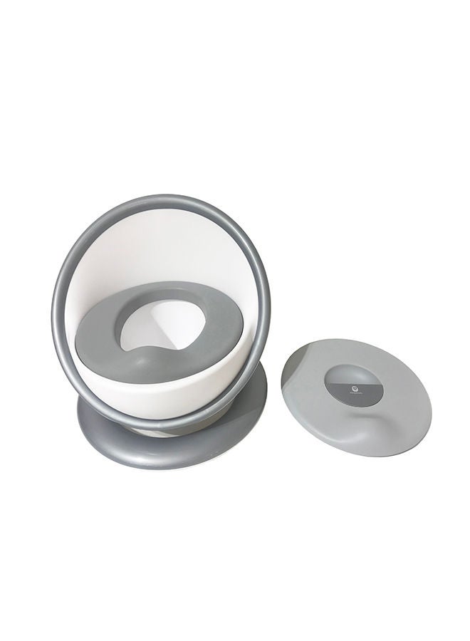 mini panda Space Tolly Potty Training Seat, Cool Gray - Image 1