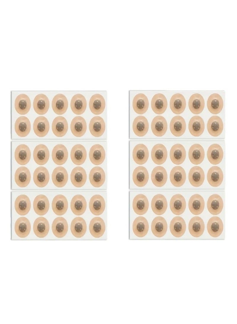 شابية شريط أنفي مغناطيسي، مجموعة من 30 قطعة + 60 قطعة، أسود، مضاد للشخير، يعزز الأكسجين، يقلل الشخير، يحسن جودة النوم - مقاوم للعرق، شرائط أنفية آمنة على البشرة - محلول شخير قوي للغاية موسع للأنف - Image 3