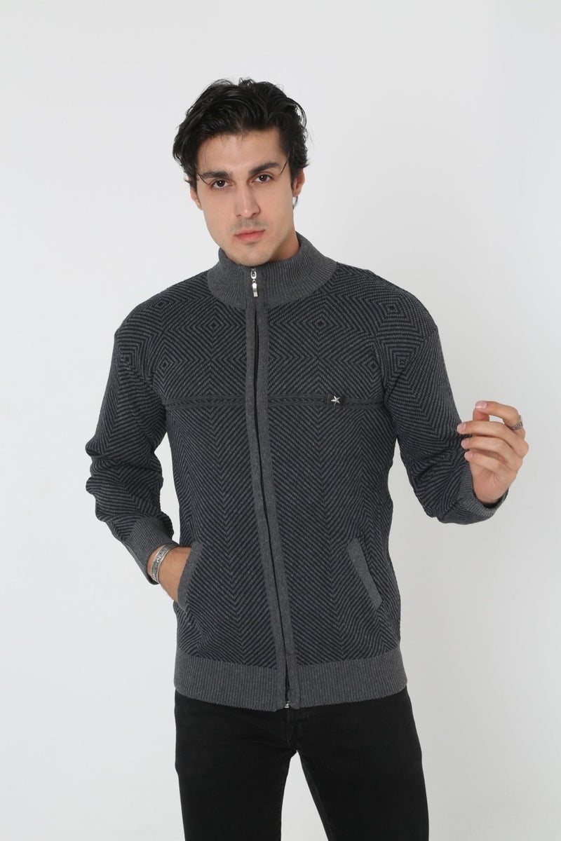 KMK Kombin KMK Combination Baba Super Oversized Knitwear Zippered Knitted Cardigan & Sweater  - Image 1