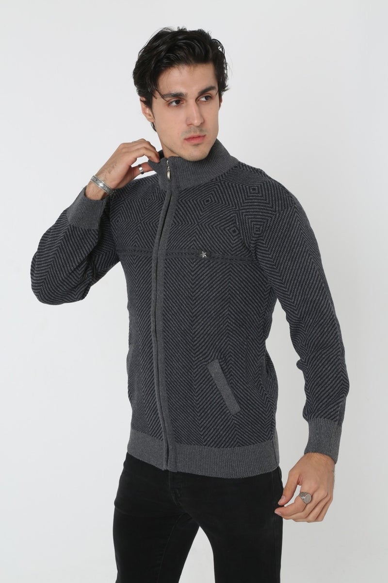 KMK Kombin KMK Combination Baba Super Oversized Knitwear Zippered Knitted Cardigan & Sweater  - Image 2