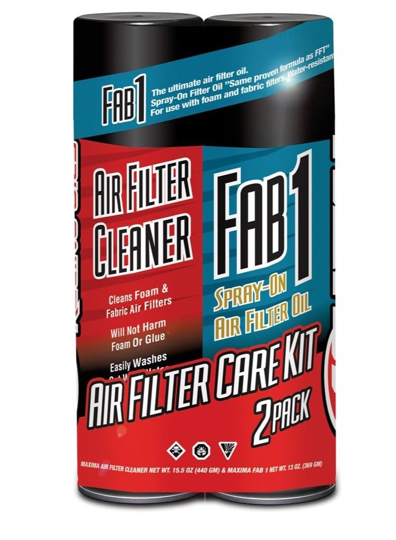 Maxima Racing Oils Air Filter Maintenance Aerosol Combo Kit, (Pack of 2)