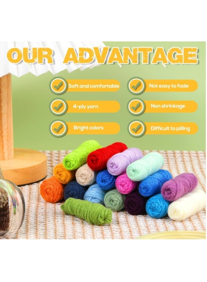 OASIS-TH Crochet Kit for Beginners - Crochet Starter Kits with Step-by-Step Video Tutorials, Beginner Crochet Kit for Adults Kids Crochet Lovers Coaster - Image 4