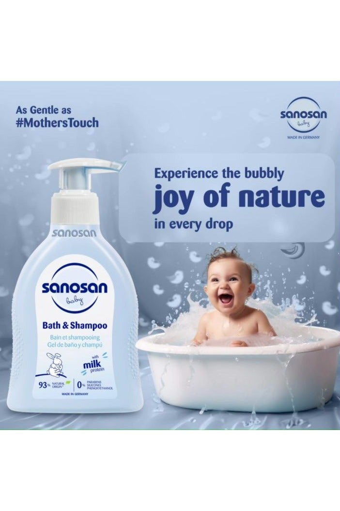 Sanosan Baby Bath & Shampoo- 200 Ml (Packaging may vary) - Image 2