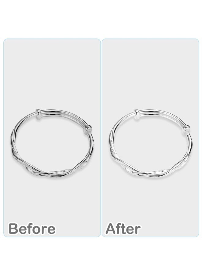CANIPHA 4Pcs Silver Polishing Cloth, Silver Jewelry Cleaner Cloth, Double-Sided Jewelry Polishing Cloths Silver Polishing for Sterling Silver Gold Platinum Jewelry, Silver Cleaning Cloth Keeps Shining - Image 5