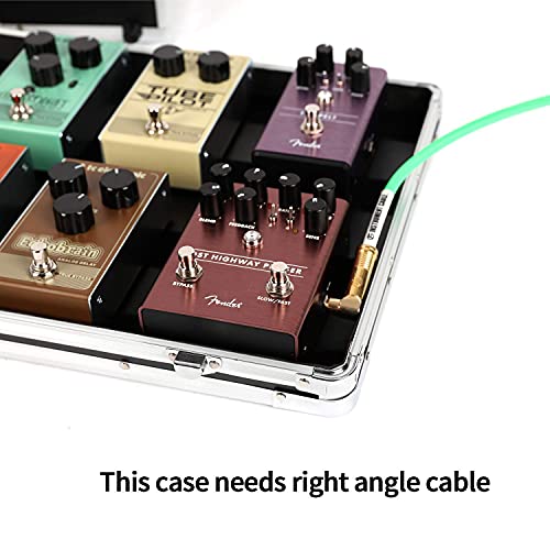 GHOSTFIRE Guitar Multi Effect Pedal Case 27.5x11.6x4.2in ，with Pedal Mounting Tape Fastener，Sturdy Locking Aluminum ，T series T-EC14 - Image 3
