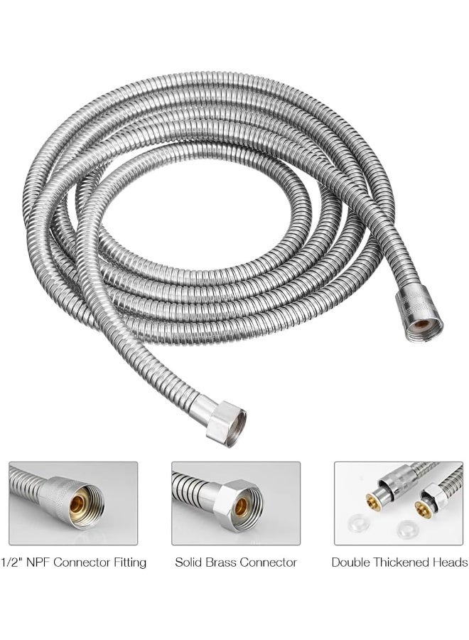 Rubik Extra Large Shower Hose, 5 Meters Shattaf Pipe For Toilet Handshower, Stainless Steel Flexible Explosion-Proof Encryption Hose  - Image 5
