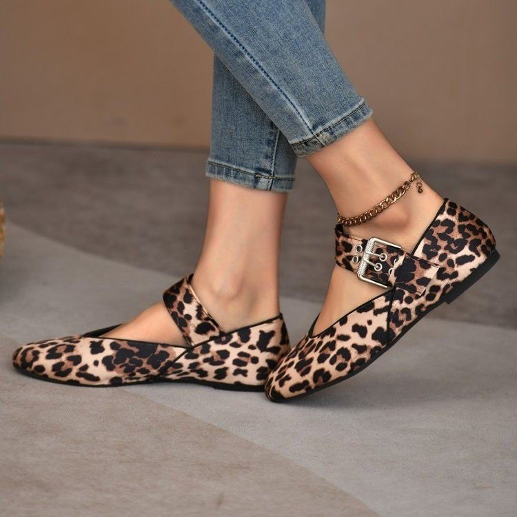 Spring 2025 Shallow Buckle Ballet Wind Rivet Decoration With Plus Size Fashion Joker Shoes A Generation Of Hair - Image 3