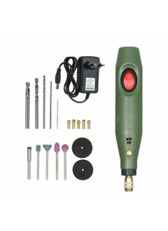 Generic DC12V Multi-functional Mini Electric Grinder Set Electric Drill Rotary Tool Kit for Milling Polishing Engraving Green  - Image 1