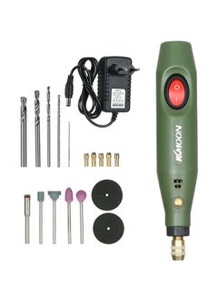 Generic DC12V Multi-functional Mini Electric Grinder Set Electric Drill Rotary Tool Kit for Milling Polishing Engraving Green  - Image 2
