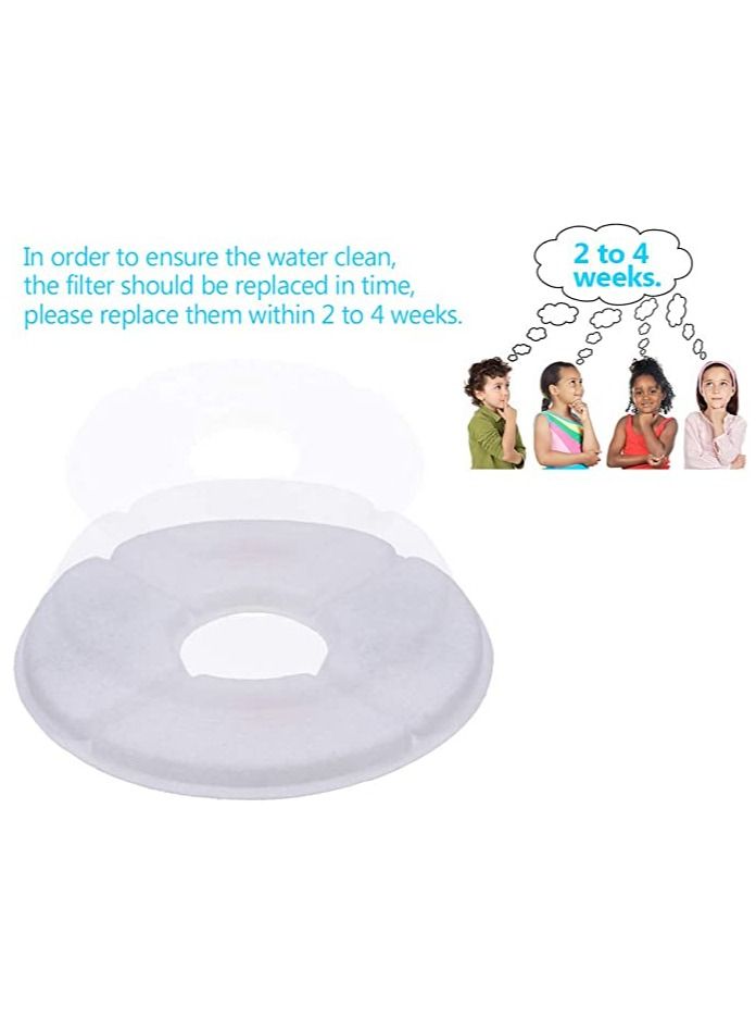 Dubkart Cat Water Fountain Filters Replacement Filters for Flower Fountain Cat Water Fountain Water Dispenser 6PCS - Image 2