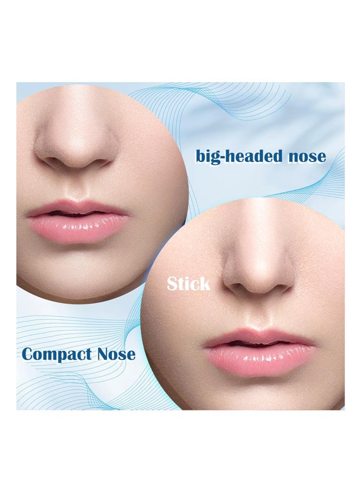 جايسوينغ 100 ملصق شريط تخفيف الأنف الخفي، شد فتحات الأنف، تحسين شكل الأنف، مثالي للأنوف الكبيرة والجسر الأنفي المنخفض، رقع خفيفة لتشكيل الأنف (10*10 قطع، شفافة) - Image 3