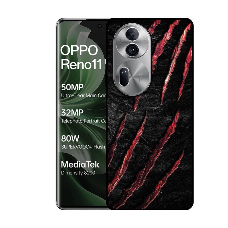 الصيد العين غطاء حماية مطبوع لهاتف Oppo Reno 11 Pro - Paw Trail - Image 1