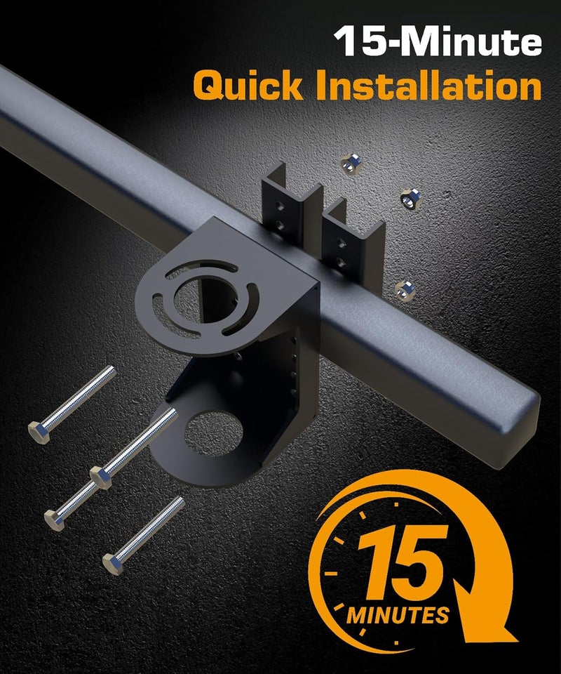 Autoholic Trailer Tongue Jack Stand Bracket Bolt-On Relocation Kit for 3-Bolt and A-Frame Style Tongue Jack - Image 5