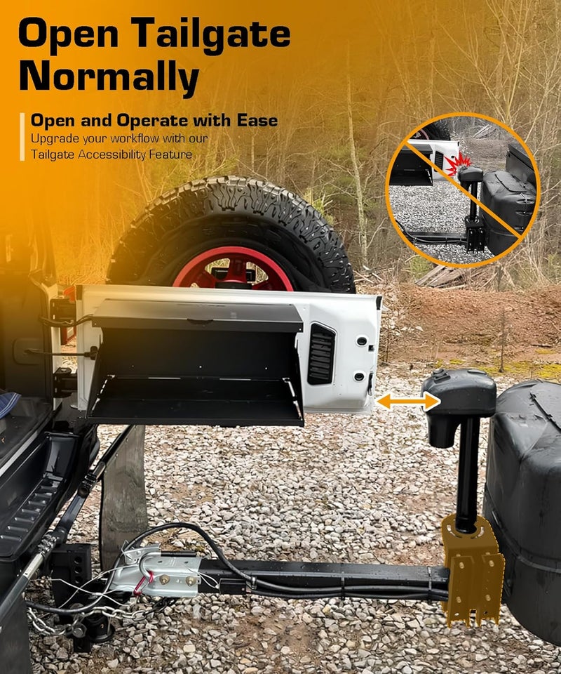 Autoholic Trailer Tongue Jack Stand Bracket Bolt-On Relocation Kit for 3-Bolt and A-Frame Style Tongue Jack - Image 4