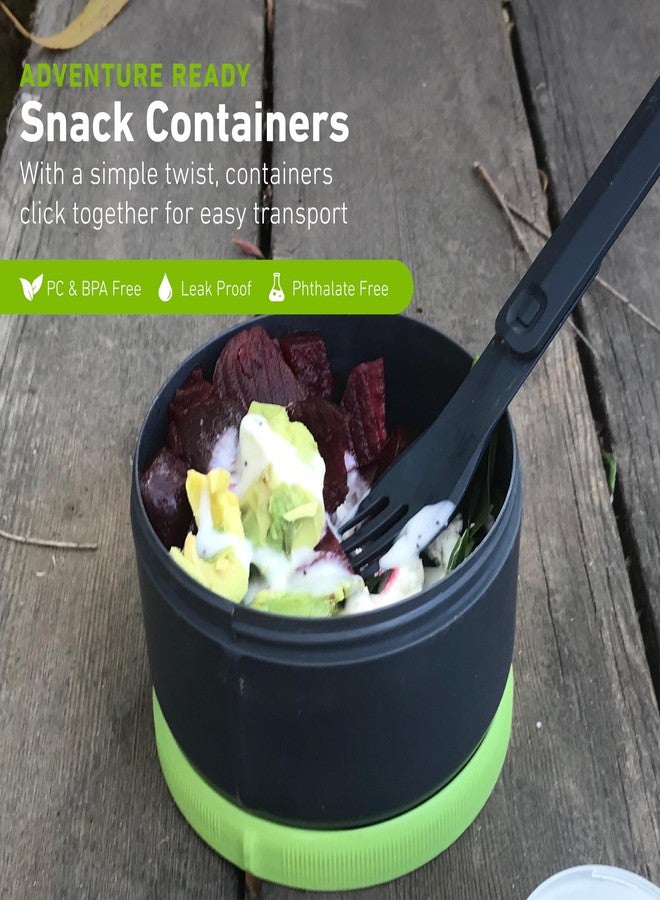 humangear Unisex's STAX Interlocking Container Set & Meal Kit, XL/EatSystem, Blue/White - Image 3