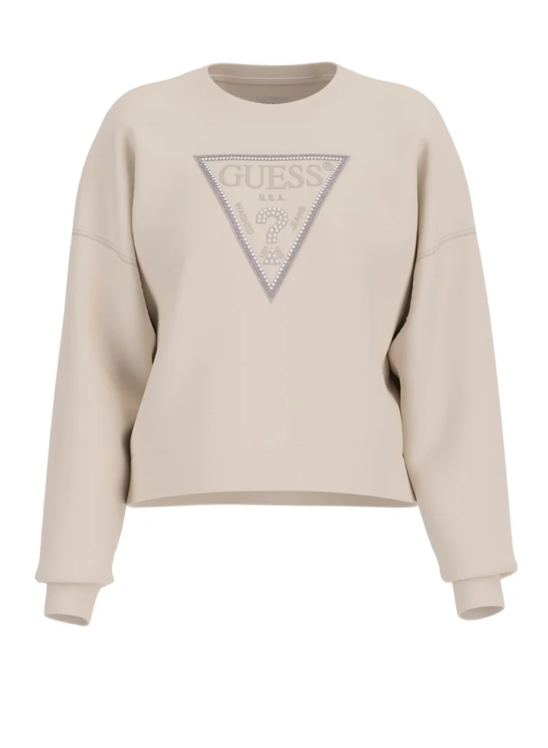 GUESS Crew Neck Rachele Triangle Sweatshirt
