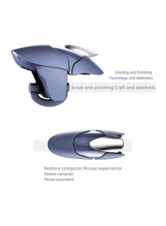 EHOME 2-Piece Gamepad Trigger Controller - Blue/Silver - Wireless - Image 5