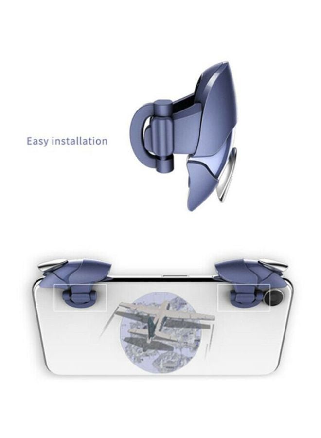 EHOME 2-Piece Gamepad Trigger Controller - Blue/Silver - Wireless - Image 3