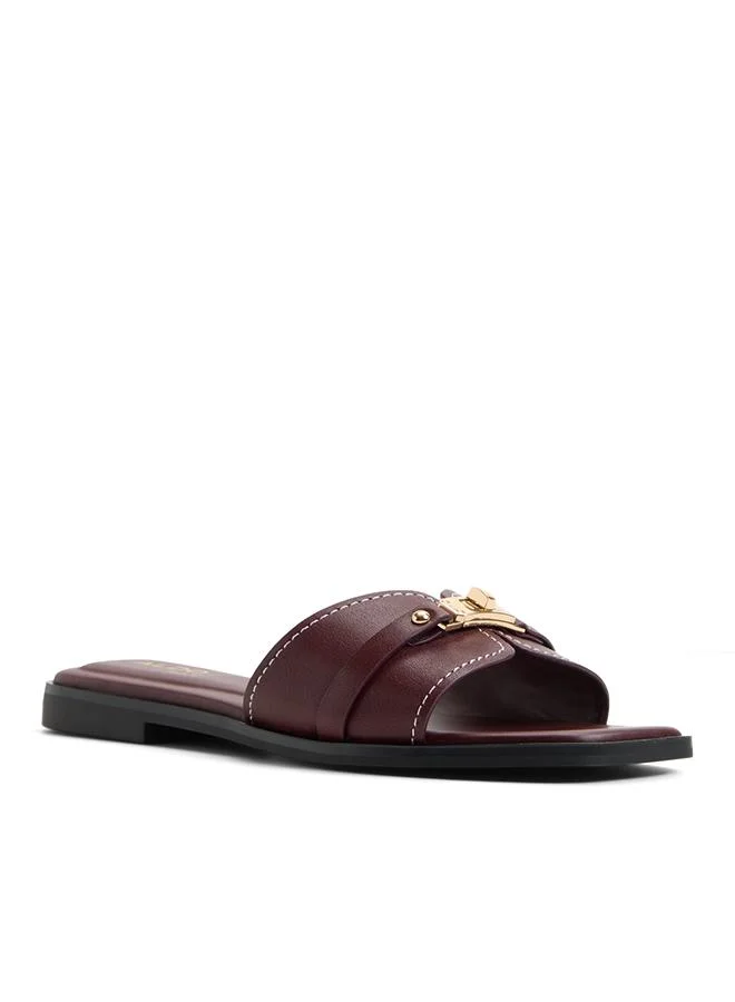 Aldo  Francea Ladies Red Flat Sandals for Women | Best Price UAE