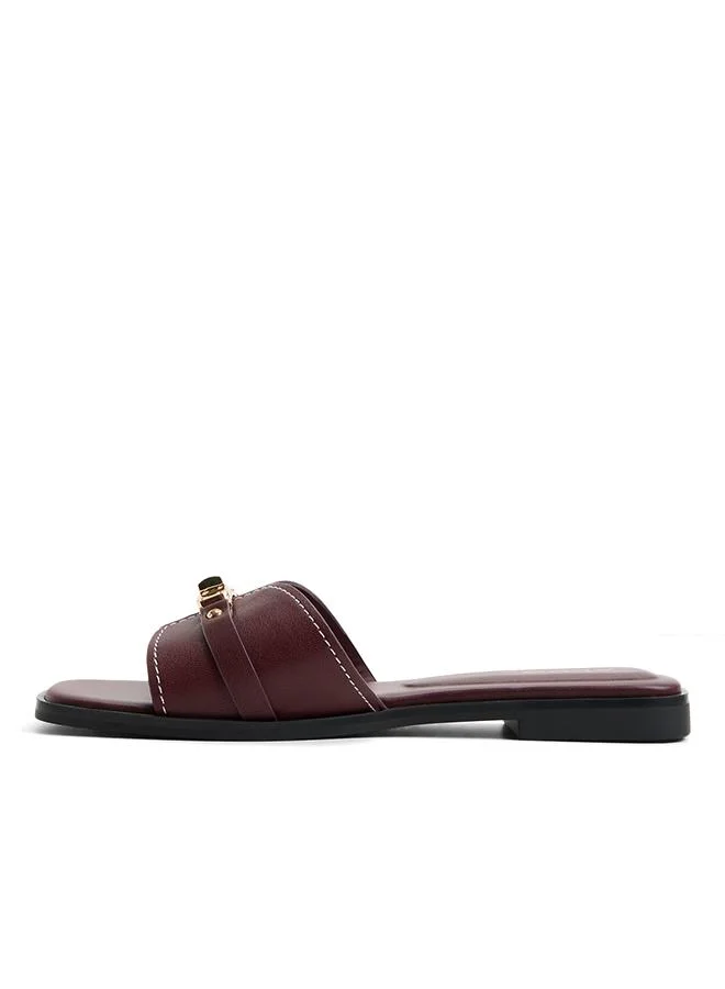 Aldo  Francea Ladies Red Flat Sandals for Women | Best Price UAE