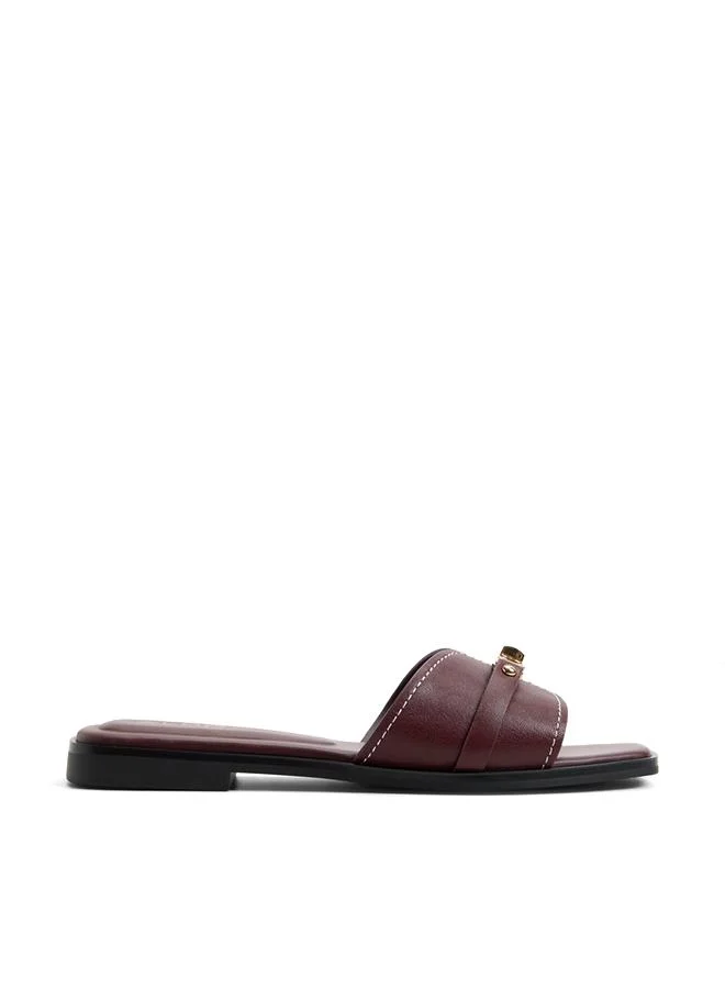 Francea Ladies Red Flat Sandals