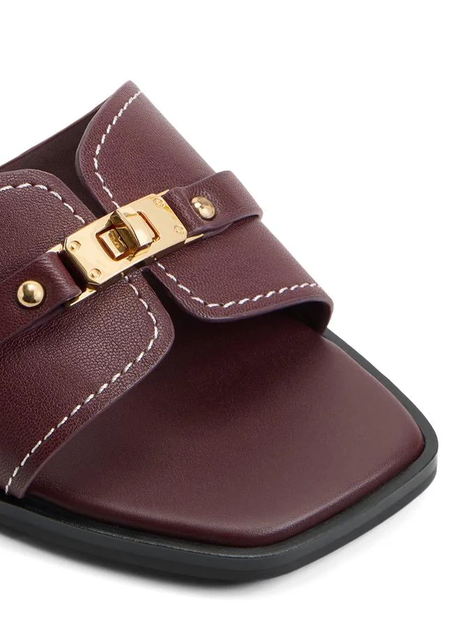 Aldo  Francea Ladies Red Flat Sandals for Women | Best Price UAE