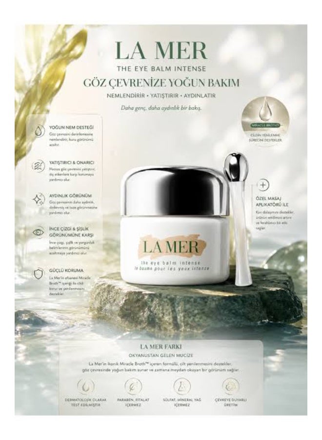 La Mer The Eye Balm Intense 15ml | Intensive Luxury Eye Cream with Miracle Broth™ | Anti-Aging Treatment for Deep Wrinkles, Severe Dryness & Dark Circles Around Eyes | Rich Firming Eye Balm - Image 5