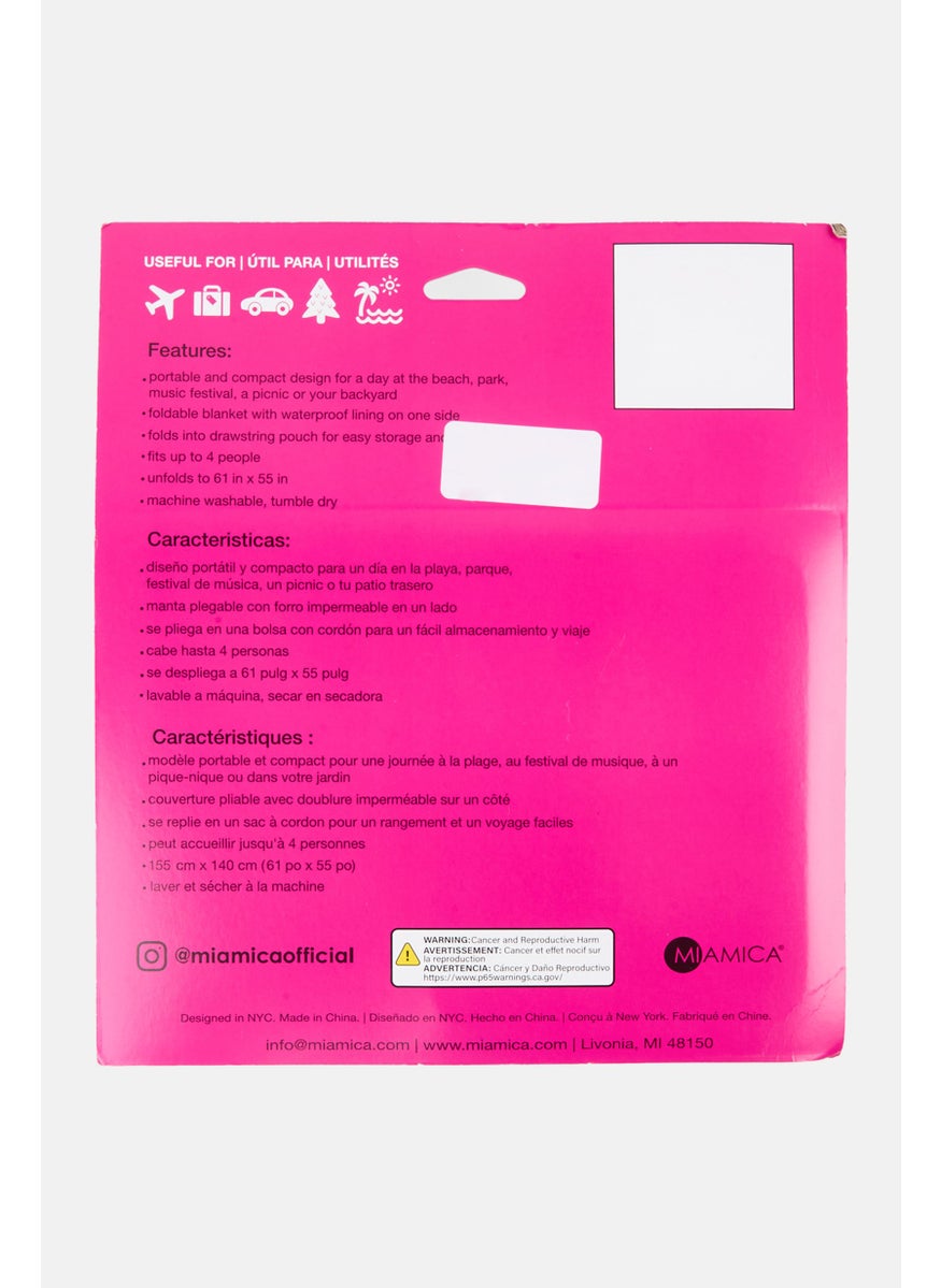Miamica - Outdoor Blanket 155 x 140 cm, Pink - Image 1