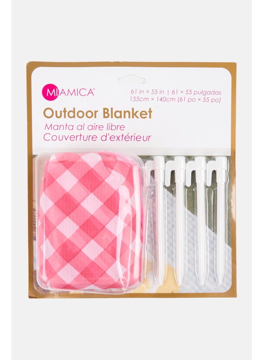 Miamica - Outdoor Blanket 155 x 140 cm, Pink - Image 1