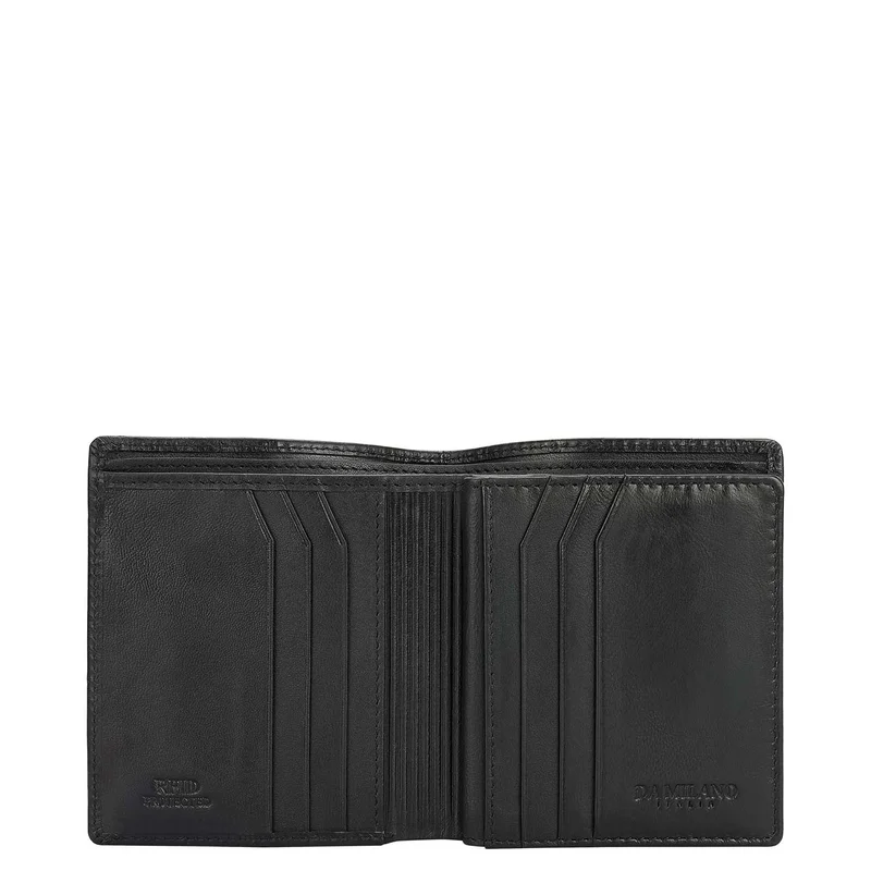 Da Milano black Bifold Vertical Men's Wallet for Men | Best Price UAE