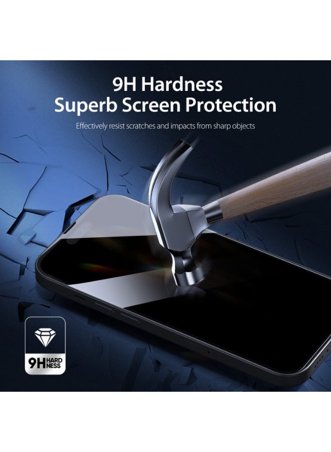 بروستايل واقي شاشة الخصوصية لجهاز iPhone 14 Pro Max - زجاج مقسّى مضاد للتجسس بزاوية 30 درجة، صلابة 9H، حماية ممتازة مقاومة للخدش - Image 2