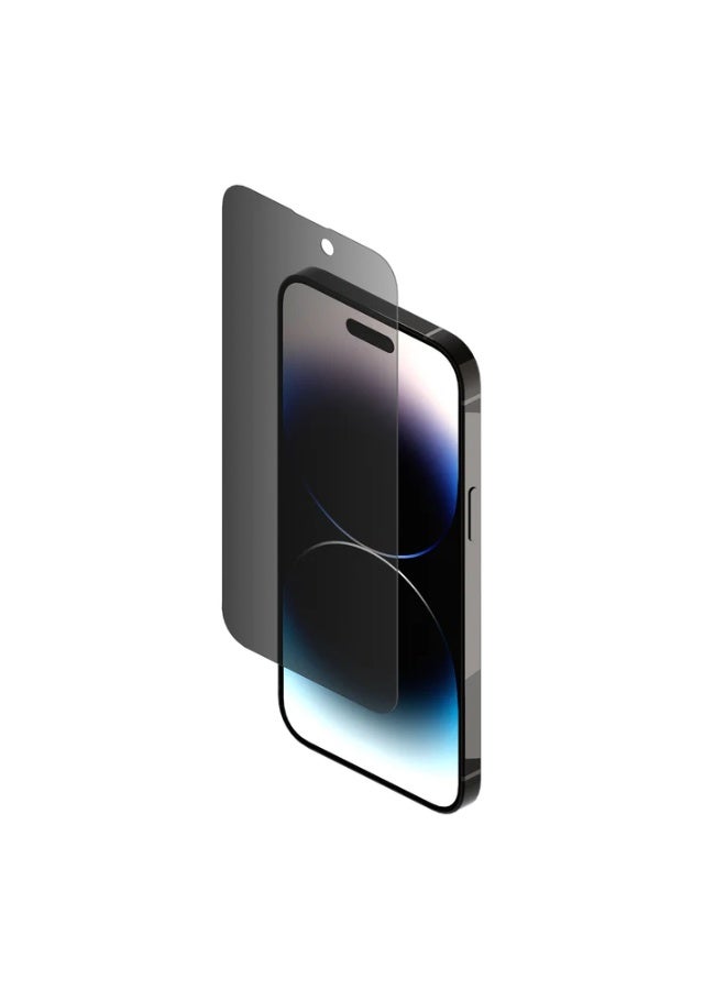 بروستايل واقي شاشة الخصوصية لجهاز iPhone 14 Pro Max - زجاج مقسّى مضاد للتجسس بزاوية 30 درجة، صلابة 9H، حماية ممتازة مقاومة للخدش - Image 5