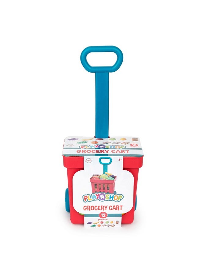 Playkidz Toy Shopping Cart Play Set, Plastic Food Toys, Interactive Play Set, Learning Resources & Pretend Play Fun, Ages 3+  - Image 5