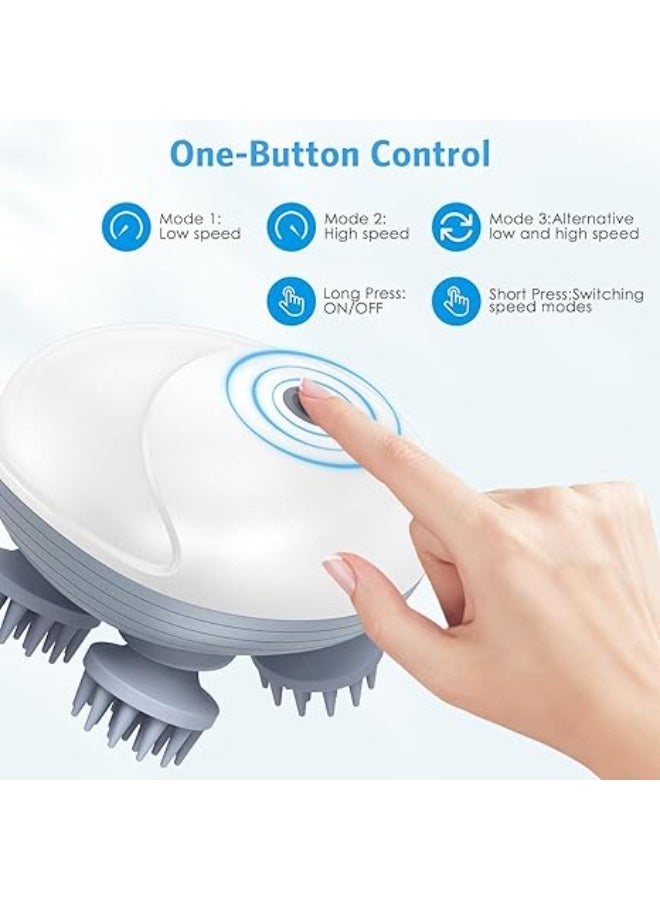 Electric Head,Scalp Massager | Advance Red Light Therapy for Boost Growth Fall Control Therapy | 3 Speed Mode Handheld,Portable,Scalp Scratcher Body Massage for Growth,Deep Clean & Stress - Image 5