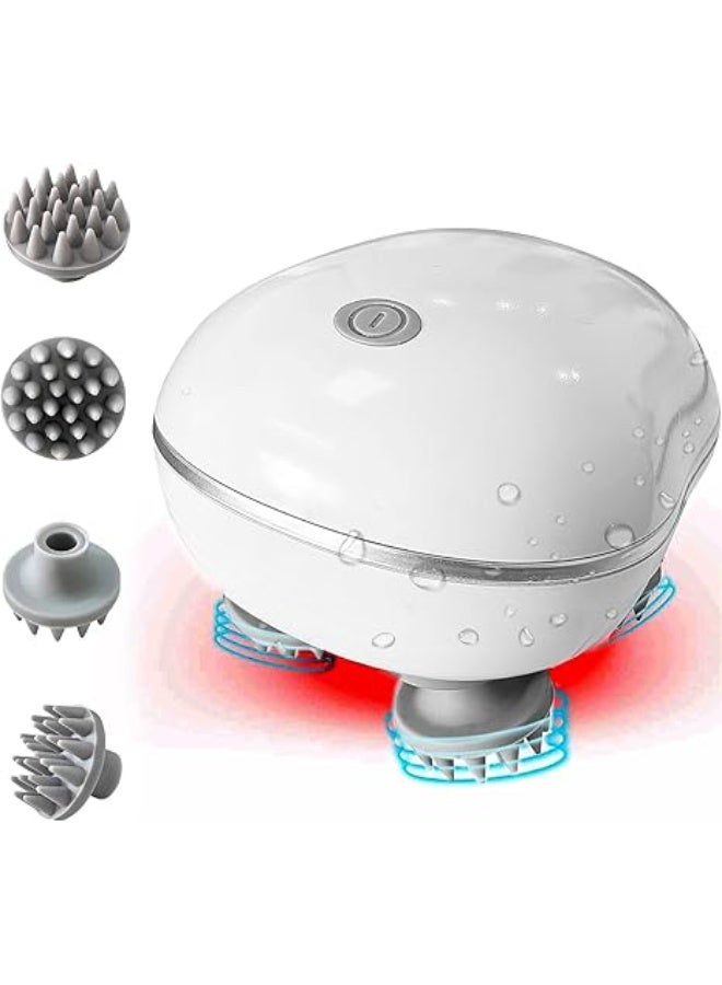 Electric Head,Scalp Massager | Advance Red Light Therapy for Boost Growth Fall Control Therapy | 3 Speed Mode Handheld,Portable,Scalp Scratcher Body Massage for Growth,Deep Clean & Stress - Image 1