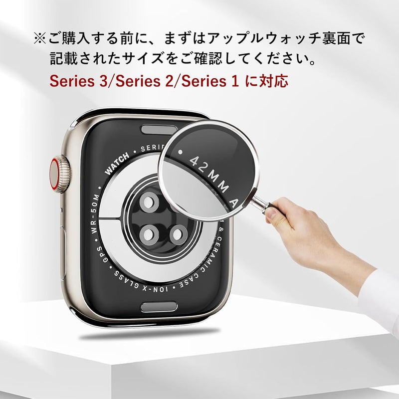 LYAROMIS عبوة مكونة من 4 حالات لساعة Apple Watch، غطاء واقي مقاوم للصدمات مزود بحامي شاشة من الزجاج المقوى، مناسب للسلسلات 9/8/7/SE/6/5/4/3/2/1 (الألوان: أسود، شفاف، ذهبي وردي، 42 مم) - Image 2