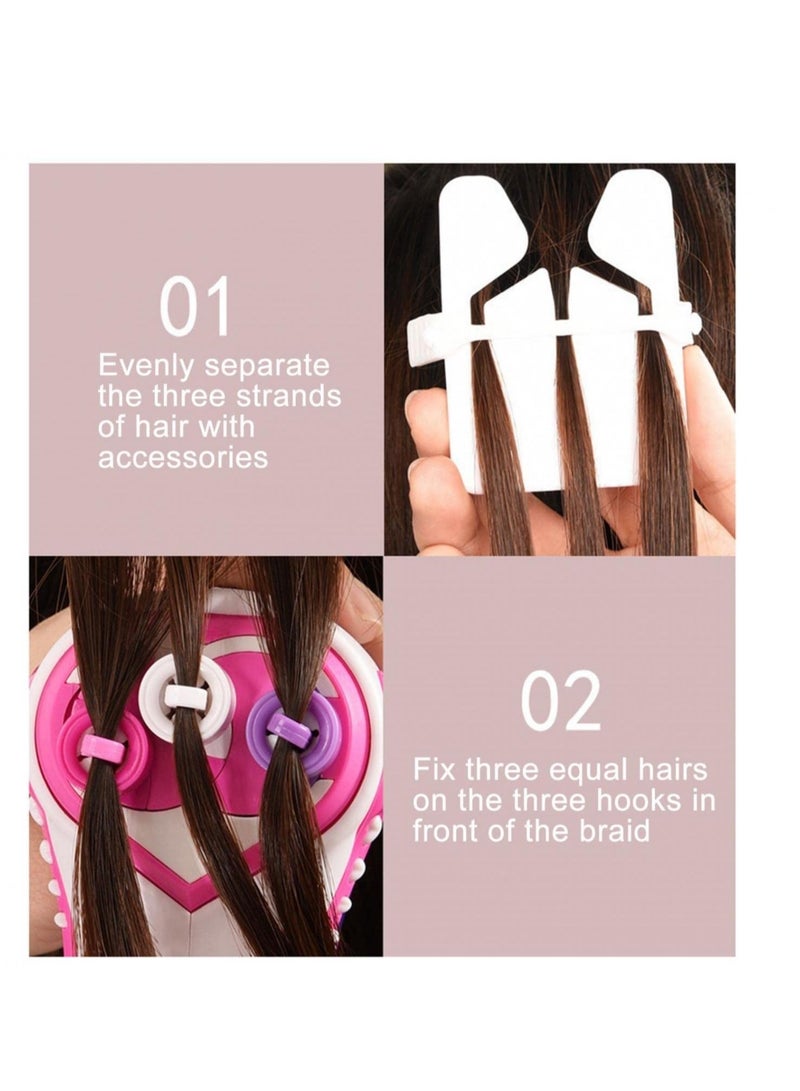Excefore Automatic Hair Braiding Tool, Electric Hair Braider Hair Braiding Machine, Fashion Salon Toy Kits, Suitable for Kids Teen Girls DIY Hair Styling Salon Toy Kit, Batteries Not Included - Image 5