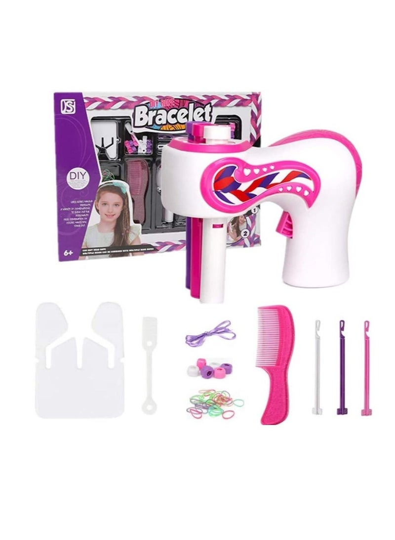 Excefore Automatic Hair Braiding Tool, Electric Hair Braider Hair Braiding Machine, Fashion Salon Toy Kits, Suitable for Kids Teen Girls DIY Hair Styling Salon Toy Kit, Batteries Not Included - Image 1