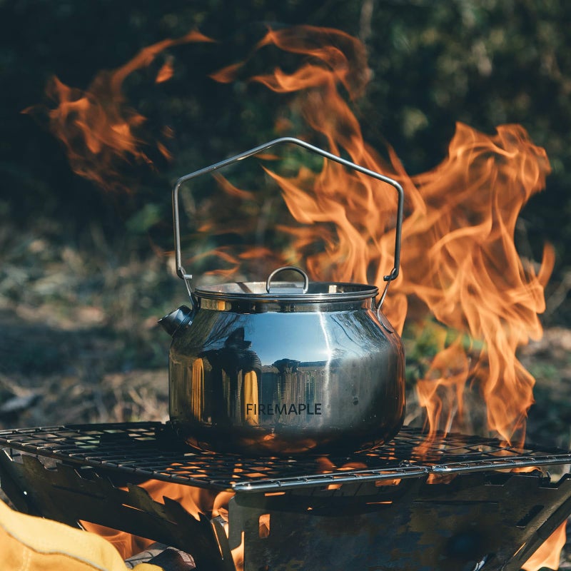 Fire-Maple Antarcti Portable 1.2 Liter Lightweight Stainless Steel Camping Kettle | Durable and Portable Camp Tea Pot | Ideal for Bushcraft and Outdoor Campfire Use - Image 5