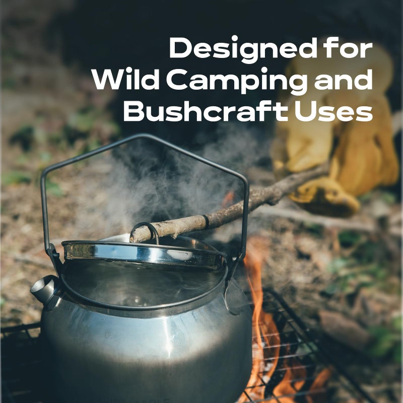 Fire-Maple Antarcti Portable 1.2 Liter Lightweight Stainless Steel Camping Kettle | Durable and Portable Camp Tea Pot | Ideal for Bushcraft and Outdoor Campfire Use - Image 4