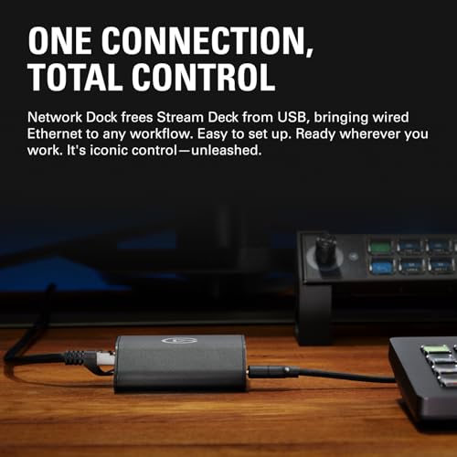 Elgato Network Dock for Stream Deck Ethernet Adapter PoE or USB Powered OnDevice Setup Mounts to Desk Wall or Stream Deck Stand for Studio Broadcast and Live Events No PC Needed - Image 3