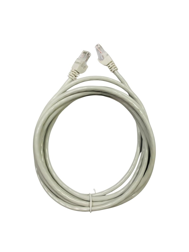Upix Ethernet Patch Cord CAT6E, RJ45 LAN Cable - 3 Meters (9.8 Feet) - White - Image 1