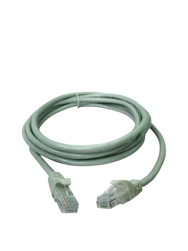 Upix Ethernet Patch Cord CAT6E, RJ45 LAN Cable - 3 Meters (9.8 Feet) - White - Image 3