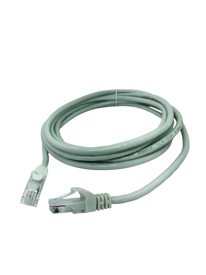 Upix Ethernet Patch Cord CAT6E, RJ45 LAN Cable - 3 Meters (9.8 Feet) - White - Image 5