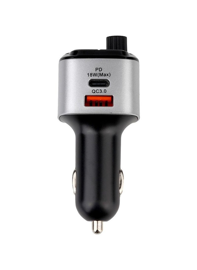 Bastec - BASTEC Car Charger with 2 USB and PD Ports with MP3 Audio Adapter - Image 1
