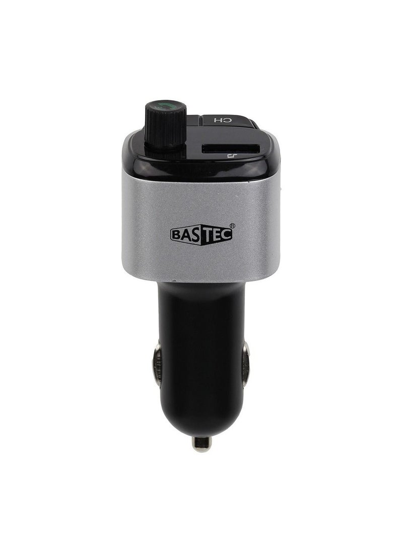 Bastec - BASTEC Car Charger with 2 USB and PD Ports with MP3 Audio Adapter - Image 1