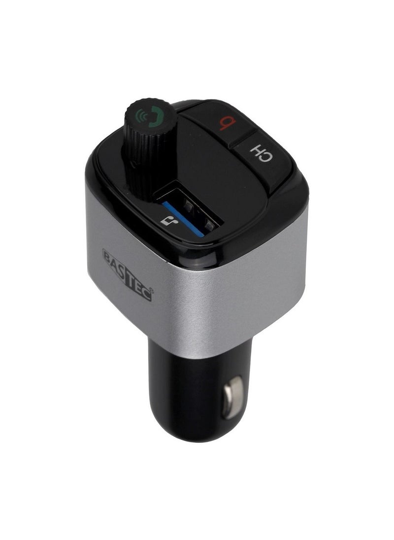 Bastec - BASTEC Car Charger with 2 USB and PD Ports with MP3 Audio Adapter - Image 1