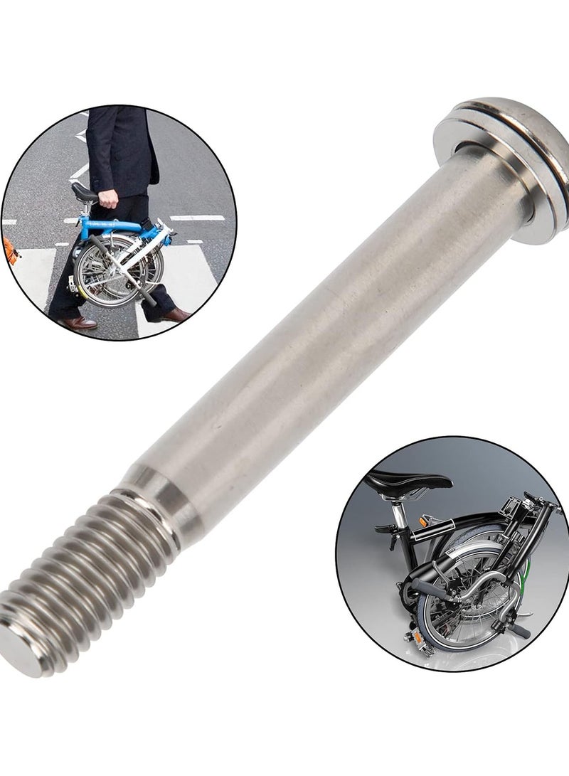 GGOOT Bicycle Seatpost Screws, 1 Pc Folding Bike Titanium Alloy Seatpost Clamp Fixing Bolts with Gasket for Brompton Folding Bicycle - Image 5