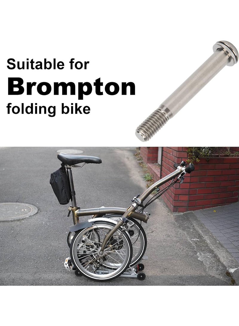 GGOOT Bicycle Seatpost Screws, 1 Pc Folding Bike Titanium Alloy Seatpost Clamp Fixing Bolts with Gasket for Brompton Folding Bicycle - Image 2