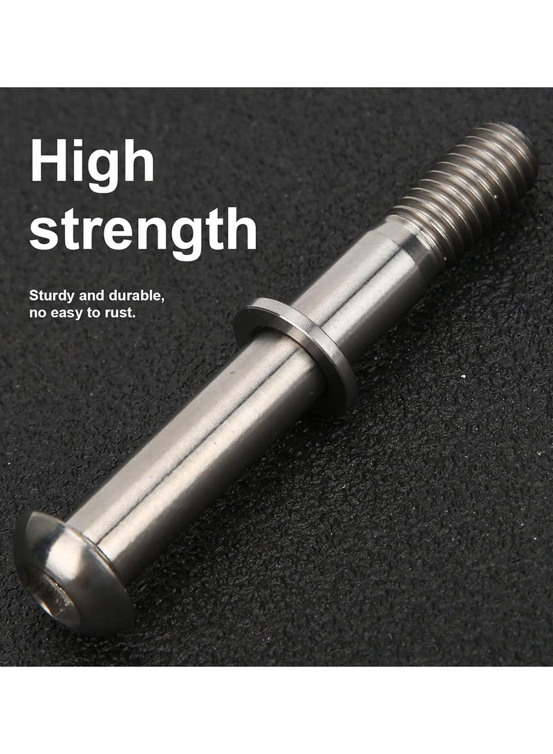 GGOOT Bicycle Seatpost Screws, 1 Pc Folding Bike Titanium Alloy Seatpost Clamp Fixing Bolts with Gasket for Brompton Folding Bicycle - Image 4